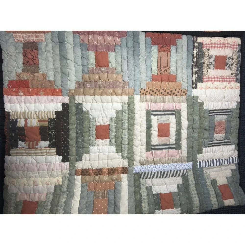Pottery Barn Sham Set JAXSON Patchwork Quilted STANDARD Cotton Shams Farmhouse